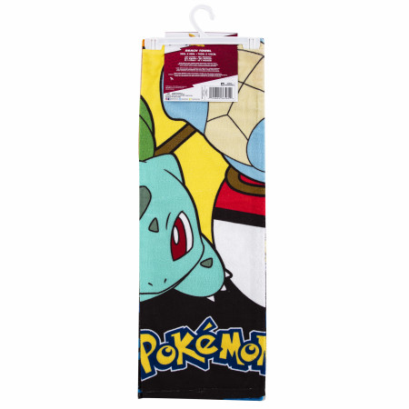 Pokemon The Original Four Sunset Pokemon 30"x60" Printed Beach Towel